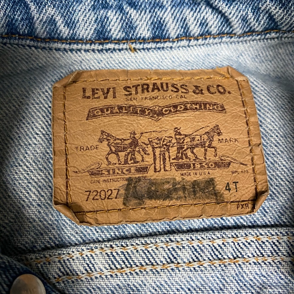 🌟SOLD🌟 Orange Label Levi’s Toddler Jacket - Picture 7 of 11